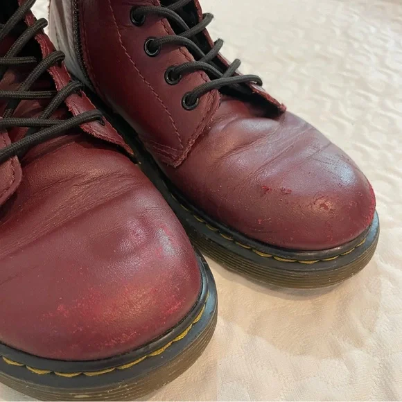 Dr. Martens Kids Boots - Burgundy - Picture 2 of 9